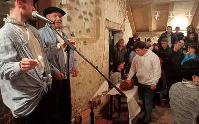 Pospoloen argitan ospatu zuten San Anton Jaia Baranbion