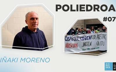 Aiaraldeko osasun publikoaren egoerari buruz solasean Iñaki Moreno erizainarekin