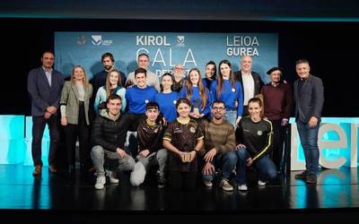 Leioako kirolarien lorpenak eta lana saritzeko lehendabiziko gala egin dute