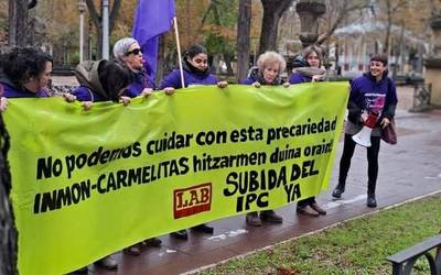KPIaren igoera eskatzeko kontzentrazioa deitu dute Inmon-Carmelitas egoitzan