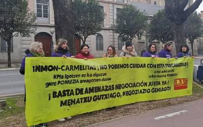 Gasteizko Inmon-Carmelitas egoitzako egoera salatu du LABek