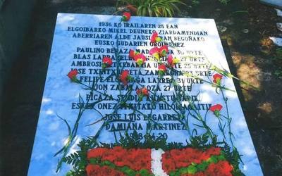 Sinadurak batzen dabiltza Derioko hilerrian lurperatutako sei gudari babesteko