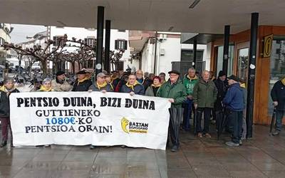 Otsaileko elkarretaratzea astelehenean Beran eginen dute Baztan-Bidasoko pentsiodunek