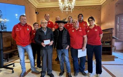 Aloña Mendiko txirrindularitza saileko aurkezpena ekitaldia argazkitan