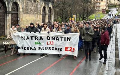 Ozen entzun dira, beste behin, Natrako langileen aldarrikapenak
