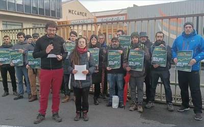 Mecanerren aldeko ekimenakaz elkarlanean aritu dira Jauzi Ekosoziala, Ekologistak Martxan eta Euskal Gune Ekosoziala taldeak
