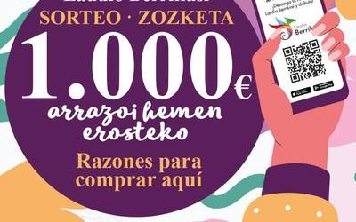 1.000 euroko erosketa bale baten zozketa Laudio Berrikusirekin