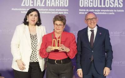 Solastiar elkarteko Tere Cosano omendu du Arabako Foru Aldundiak, berdintasunaren alde eginiko lanagatik