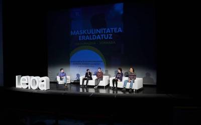 Leioako ikastetxeetako DBHko 4. mailako ikasleek maskulinitate-ereduei buruzko gogoeta egin dute