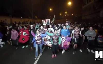 [BIDEOA] Berbaro eta Anboto Korrikarekin bat. Rakel Odiaga eta Itziar Belar lekukoa eramaten