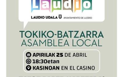 Laudioko lehen Toki Kontseilua apirilaren 25ean izango da