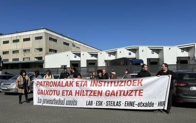 Debagoienean gertatutako azken lan heriotza salatu dute sindikatuek