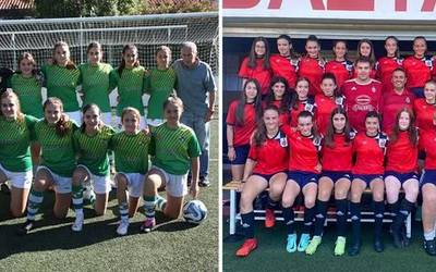 Futbol derbia jokatuko dute Beti Gazte eta Baztango neska kadete-infantilek