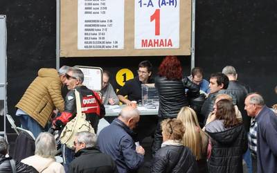 EAEko hautesleen %51,03ak bozkatu du 18:00ak baino lehenago