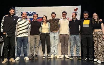 Gipuzkoako Bertsolari txapelketako lehen saioan Libe Goenaga nagusitu da Eskoriatzan