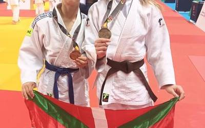 Jare Urrutia eta Jokin Hurtado Espainiako judoko txapeldun