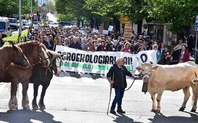 Elikadura subiranotasuna aldarri Iruñeko karriketan