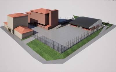 Goikolanda ikastolako gimnasio berria forma hartzen hasi da