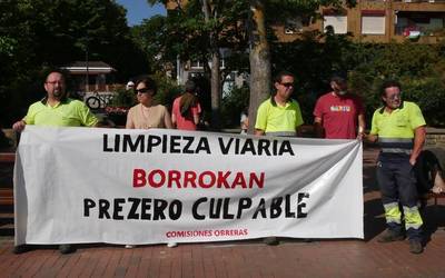 Pre-Zero enpresak egindako 150.000 euroko gordailua da oztopo handiena Amurrioko kale garbiketako langileen egoera bideratzeko