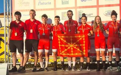 Nafarroako mendi bizikleta selekzioa bigarren Team Realy errelebo lasterketan