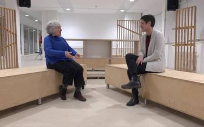 Beatriz Irizar eta Itziar Murgiondo nokan berbetan