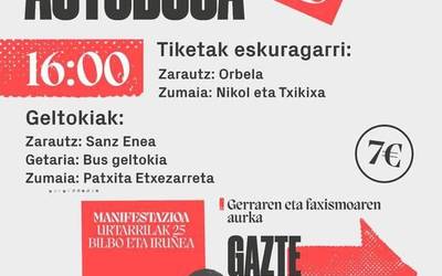 Urtarrilaren 25ean Bilbon egingo duten manifestaziorako autobusa jarriko du Urola Kostako GKS-k
