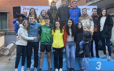 Aimar Larrea, Oihana Azkorbebeitia eta Osa-Ansa bikotea nagusi, Bergarako San Silbestra trailen