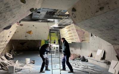 Uarkapeko rokodromoa, berritze lanetan