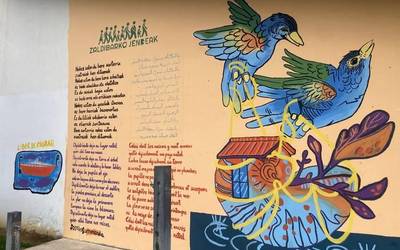 Horma irudi berria Zaldibarren, migratzaileen eskubideak aldarri