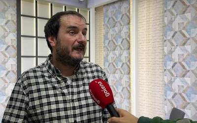 Aitor Arregi, Urrezko Danborrarekin "hunkituta" eta Goyetara begira "lasai"