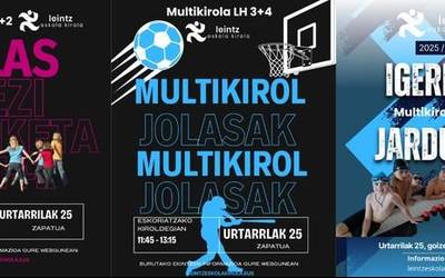 Ekintzez josita dator asteburua!