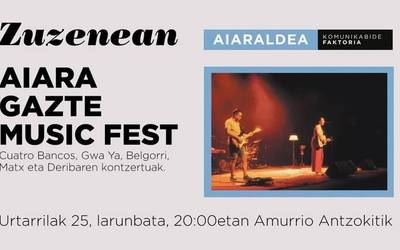 Aiara Gazte Music Fest jaialdia, zuzenean