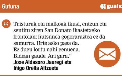 Azken kantuaren bila… eskerrik asko zama doinuz arindu