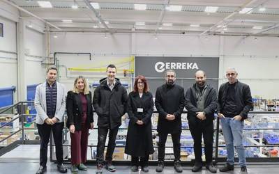 Errekaren instalazioetan izan dira Gipuzkoako Foru Aldundiko ordezkariak