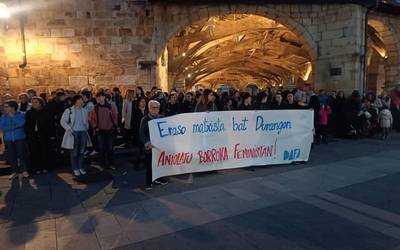Matxismoaren jarrera konplizeak alboratzera deitu du Durangoko mugimendu feministak