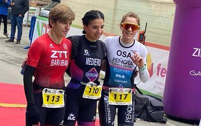 Leire Baraibar aresoarra bigarren izan da Vianako duatloian