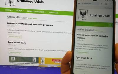 Udalaren web orria, atzera ere, martxan