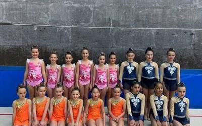 Zubiberriko gimnastak Tolosan lehiatu dira asteburuan
