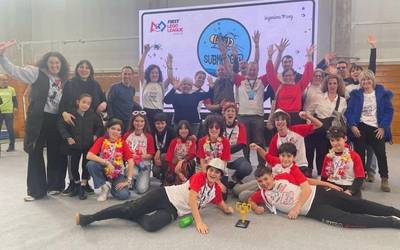Albainako ikasleek saria lortu dute First Lego League sariketan