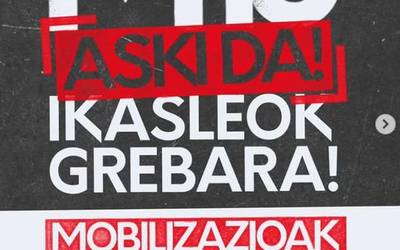 Martxoaren 13an ikasleok grebara!