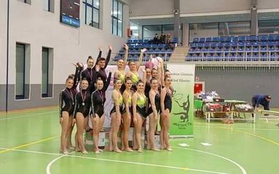 Gimnastika erritmikoko Aresketa txapelketan lehen bi sari irabazi dituzte Zubiberrikoek