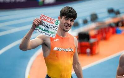 Markel Fernandez esprinterrak zilarra eskuratu du Europako Txapelketan