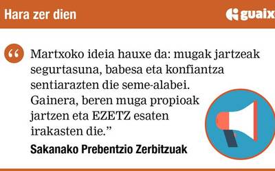 Mugak jartzea