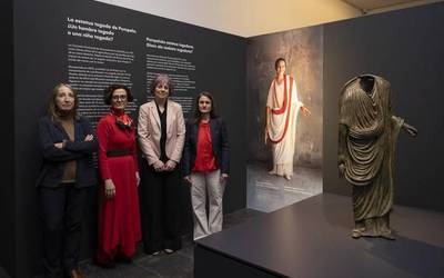 Pompeloren estatua togaduna Nafarroako Museoan ikusgai