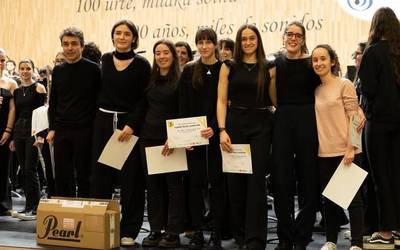 Durangoko Bartolome Ertzilla kontserbatorioko Zeharka Flute txirula taldeak saria irabazi du