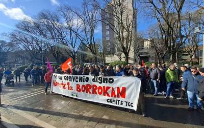 Mikel Gerra: "Billabesetako langileek bat eginda segitzen dugu; lanuztea %100ekoa izan da"