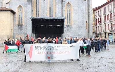 Palestinaren aldeko elkarretaratzeak egingo dituzte bihar