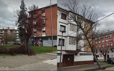 Haizeak zuhaitz eta adar asko bota ditu Aretxabaletan
