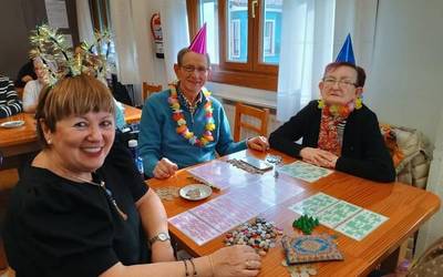 Bingoan, baina mozorrotuta eta txokolatadarekin