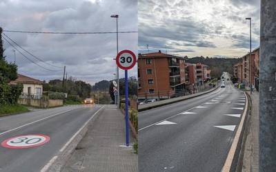 Sopelako Udalak trafikoaren abiadura mantsotzeko neurriak aplikatu ditu Iberren eta Gatzarriñen
